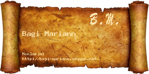 Bagi Mariann névjegykártya